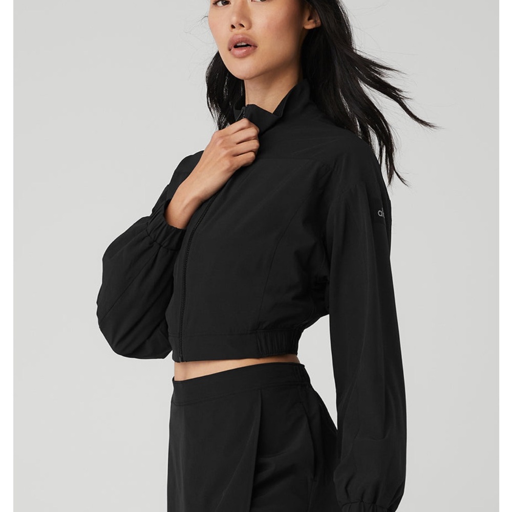 ALO Yoga Clubhouse Black Women's Jacket - Picture 3 of 6